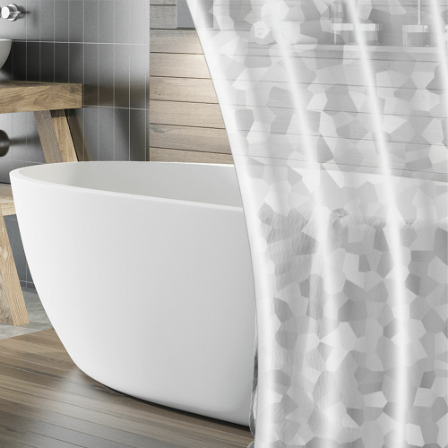 Штора для ванной комнаты CRYSTAL WALL с 3D-эффектом водонепроницаемая, 180х180 см, LAIMA HOME, 608451 фото 5