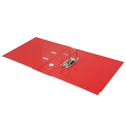 Папка-регистратор BRAUBERG "EXTRA", 75 мм, красная, двустороннее покрытие пластик, металлич уголок фото 4