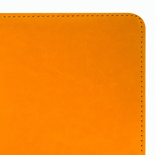 Ежедневник недатированный BRAUBERG, А5, 138х213 мм, под кожу, 160 л., оранжевый фото 3