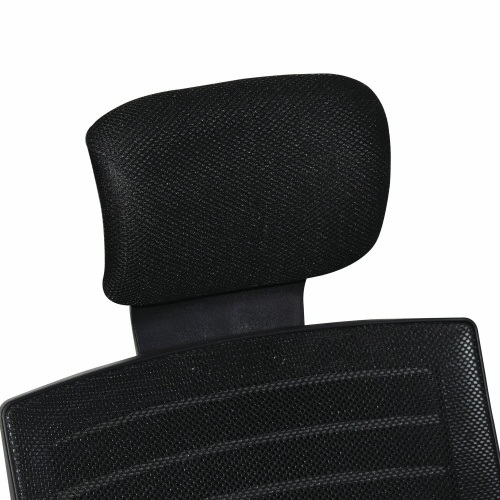 Кресло BRABIX "Victory MG-016", подголовник, хром, черное фото 8