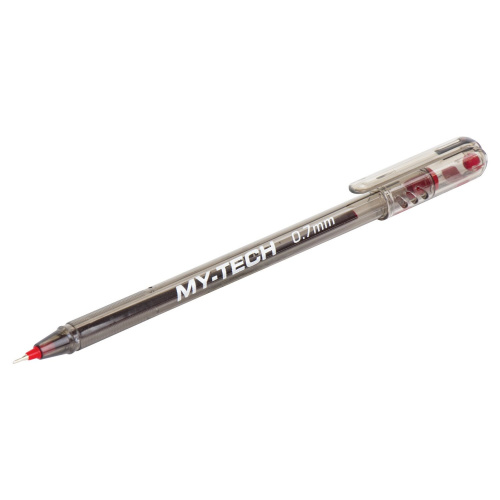 Ручка шариковая масляная PENSAN "My-Tech", линия письма 0,35 мм, красная фото 2