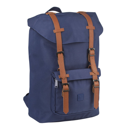 Рюкзак BRAUBERG "Кантри", 41х28х14 см, молодежный с отделением для ноутбука, синий фото 5