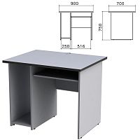 Стол компьютерный "Монолит", 900х700х750 мм, цвет серый