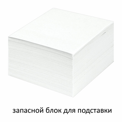 Блок для записей STAFF, непроклеенный, куб 9х9х5 см, белизна 90-92%, белый фото 2