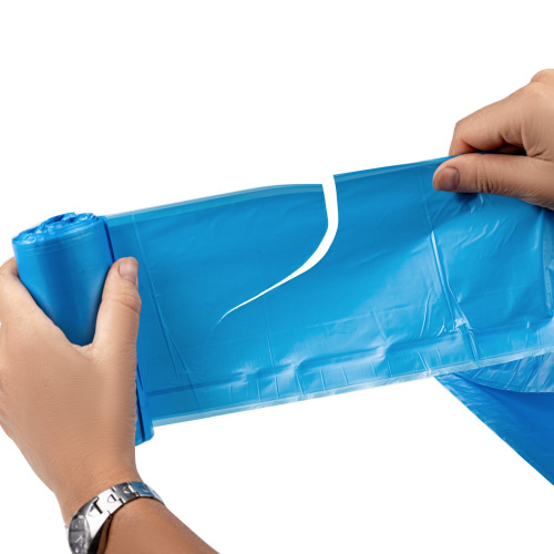 Мешки для мусора с ушками LAIMA "ULTRA", 35 л, 30 шт., прочные, 50х65 см, синие фото 5