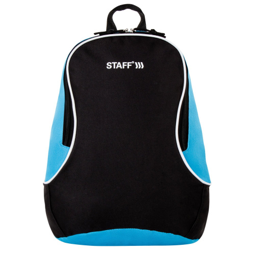 Рюкзак STAFF FLASH, 40х30х16 см, универсальный, черно-синий фото 2