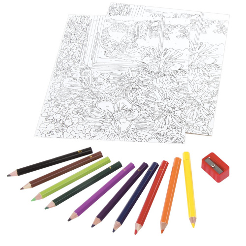 Раскраска по номерам ЮНЛАНДИЯ "БАБОЧКИ", А4, с цветными карандашами, на картоне фото 3