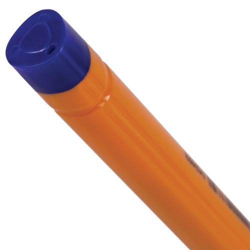 Ручка шариковая BRAUBERG "Solar", трехгранная, корпус оранжевый, узел 1 мм, синяя фото 8