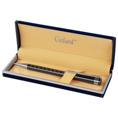 Ручка подарочная шариковая GALANT "MARINUS", корпус оружейный металл, синяя фото 10