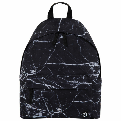 Рюкзак BRAUBERG "Black marble", 20 литров, 41х32х14 см, универсальный, сити-формат фото 3
