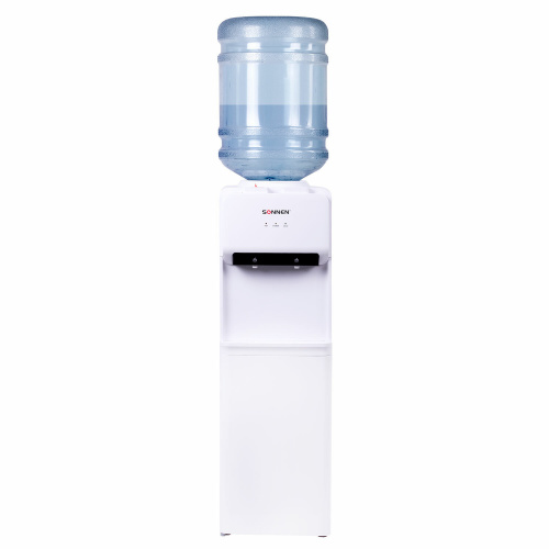 Кулер для воды SONNEN FE-02, напольный, нагрев/охлаждение электронное, 2 крана, белый фото 8