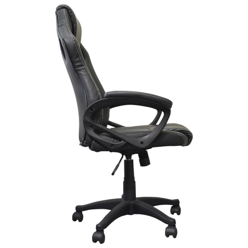 Кресло компьютерное BRABIX "Rider Plus EX-544" КОМФОРТ, экокожа, черное/серое фото 5