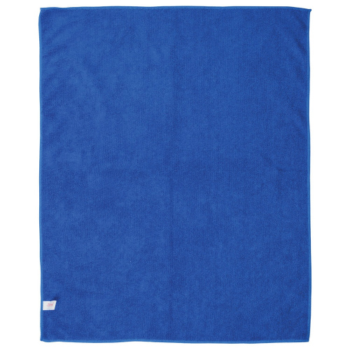 Тряпки для мытья пола ЛЮБАША Эконом, 3 шт., микрофибра, 50х60 см, синие фото 4