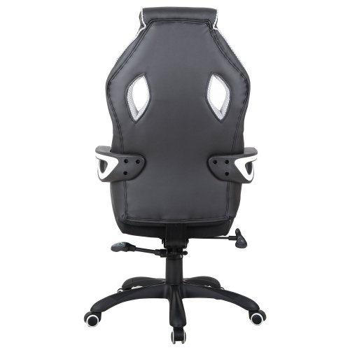 Кресло компьютерное BRABIX "Techno Pro GM-003", экокожа, черное/серое, вставки серые фото 2