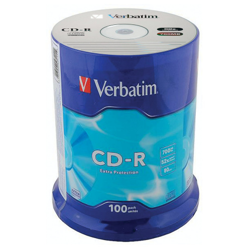 Диски CD-R VERBATIM 700 Mb 52х, 100 шт. фото 2