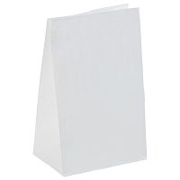 Крафт пакет бумажный NO NAME, 18х12х29 см, плотность 65 г/м2, белый