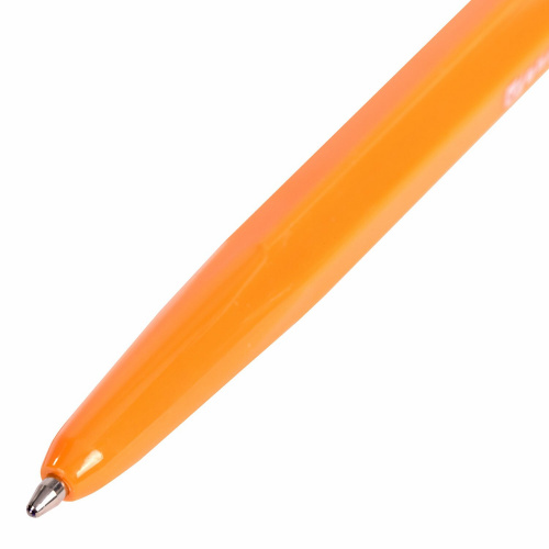 Ручка шариковая BRAUBERG "ORANGE Line", корпус оранжевый, линия письма 0,5 мм, синяя фото 4