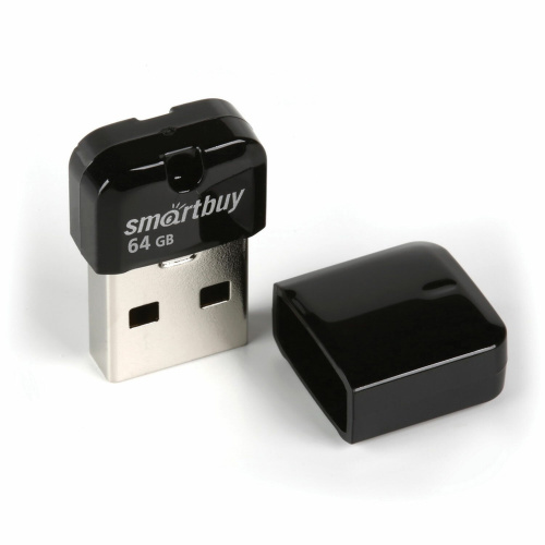 Флеш-диск SMARTBUY Art, 64 GB, USB 2.0, черный фото 2