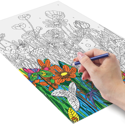 Раскраска по номерам ЮНЛАНДИЯ "БАБОЧКИ", А4, с цветными карандашами, на картоне фото 10