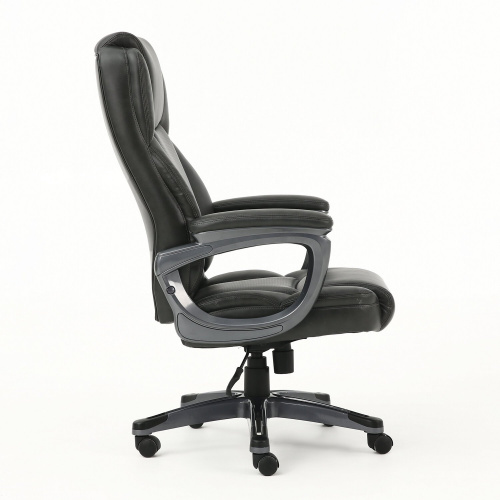 Кресло офисное BRABIX PREMIUM "Favorite EX-577", пружинный блок, рециклированная кожа, серое фото 9