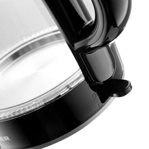 Чайник BRAYER BR1030, 1,7 л, 2200 Вт, закрытый нагревательный элемент, стекло, черный фото 3