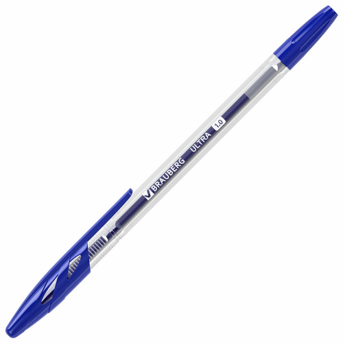 Ручки шариковые BRAUBERG "ULTRA", 4 шт. (2 синих, 1 черная, 1 красная), узел 1 мм фото 2