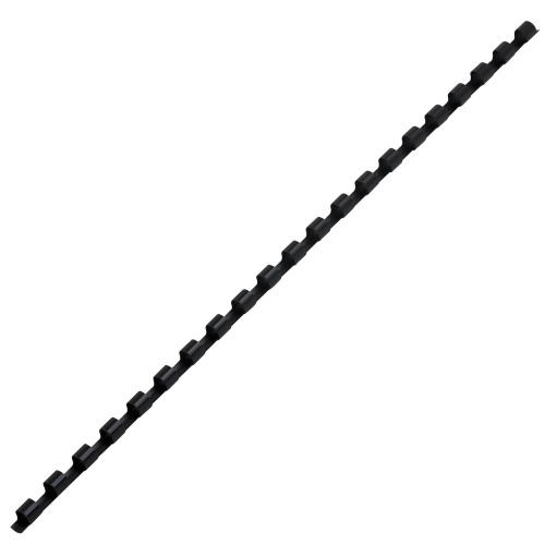 Пружины пластиковые для переплета BRAUBERG, 100 шт., 6 мм, черные фото 2