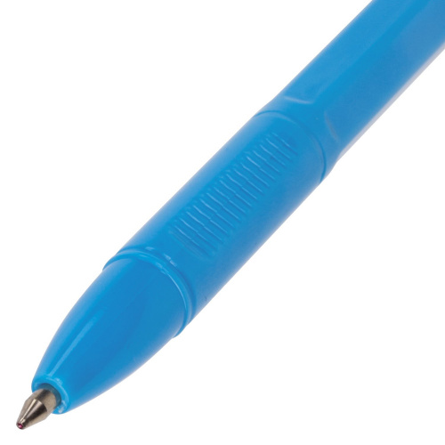 Ручка шариковая BRAUBERG "X-333" NEON SOLID, корпус ассорти, линия письма 0,35 мм, синяя фото 5