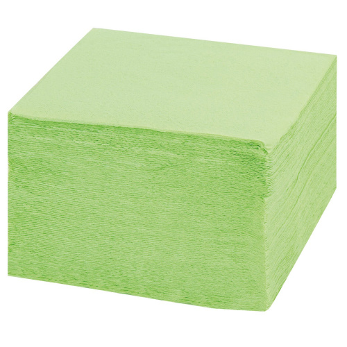 Салфетки бумажные LAIMA, 250 шт., 24х24 см, зеленые (пастельный цвет), 100% целлюлоза фото 4