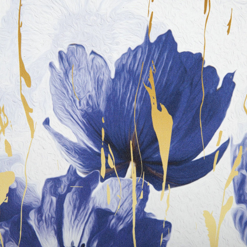 Ежедневник недатированный А5 (138х213 мм), BRAUBERG VISTA, под кожу, гибкий, 136 л., "Blue flowers" фото 7