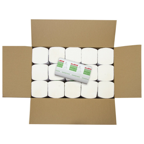 Полотенца бумажные LAIMA, 200 шт., 2-слойные, белые, 15 пачек, 23х20,5, V-сложение фото 7