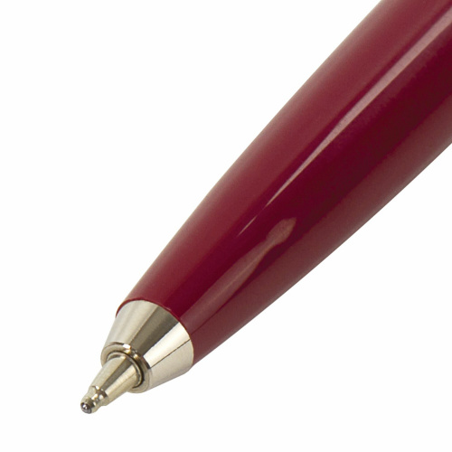 Ручка подарочная шариковая BRAUBERG Soprano, корпус серебристый с бордовым, 0,5 мм, синяя фото 5