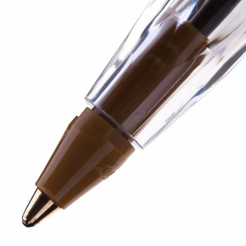 Ручка шариковая BIC "Cristal", корпус прозрачный, узел 1 мм, линия письма 0,32 мм, синяя фото 2