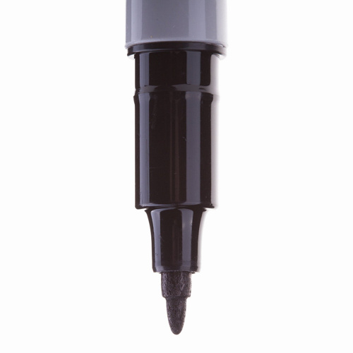 Маркер перманентный (нестираемый) CROWN "Multi Marker Super Slim", тонкий, 1 мм, черный фото 3