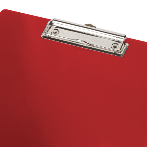 Доска-планшет BRAUBERG "Contract", А4, сверхпрочная с прижимом, пластик, красная фото 5
