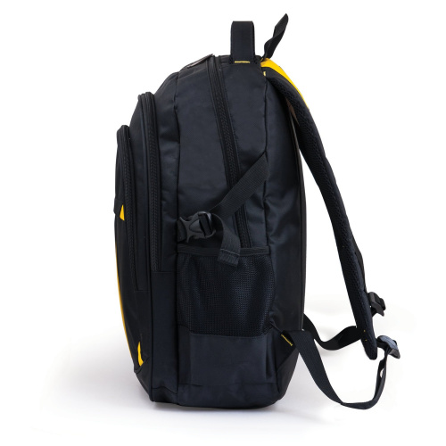 Рюкзак BRAUBERG TITANIUM, 45х28х18 см, для старшеклассников/студентов/молодежи, желтые вставки фото 4