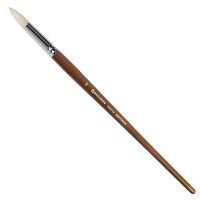 Кисть художественная профессиональная BRAUBERG ART CLASSIC, №14, щетина, круглая, длинная ручка