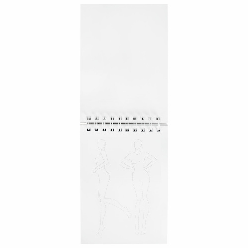Скетчбук BRAUBERG с шаблонами фигур, бумага 160 г/м2, 145х205 мм, 60 л., гребень, подложка фото 10