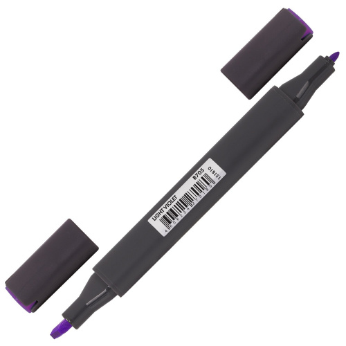 Маркер для скетчинга двусторонний BRAUBERG ART CLASSIC, 1 мм-6 мм , светло-фиолетовый фото 2