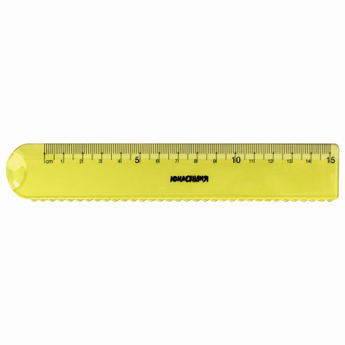 Набор чертежный малый ЮНЛАНДИЯ "START 3D", линейка 15 см, 2 треугол, транспортир, прозрачный, желтый фото 3