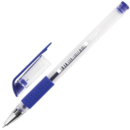 Ручки гелевые с грипом STAFF "EVERYDAY", 4 цвета, линия письма 0,35 мм фото 9