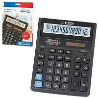 Калькулятор настольный CITIZEN SDC-888TII ,203х158 мм, 12 разрядов, двойное питание