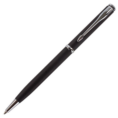 Ручка подарочная шариковая GALANT "Arrow Chrome Grey", корпус серый, хромированные детали, синяя фото 2