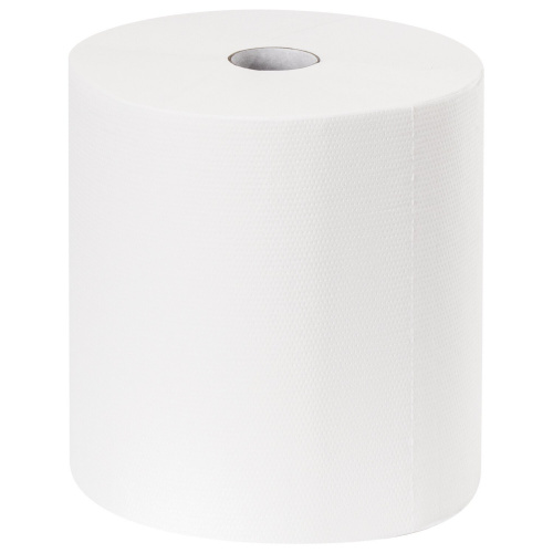 Полотенца бумажные рулонные LAIMA, 150 м, 2-слойные, белые, 6 рулонов фото 3