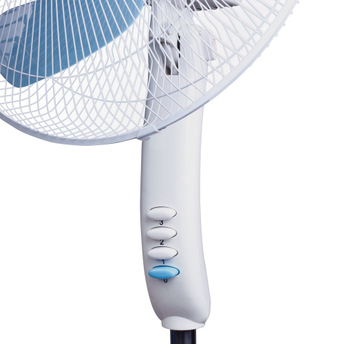 Вентилятор напольный SONNEN FS40-A104 Line, 45 Вт, 3 скоростных режима, белый/синий фото 3