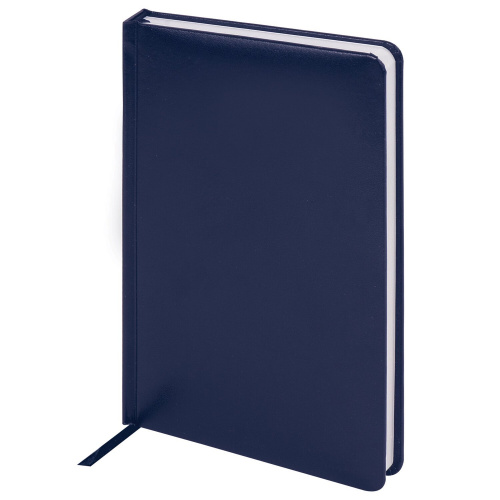 Ежедневник недатированный BRAUBERG "Select", А5, 138х213 мм, балакрон, 160 л., темно-синий фото 2