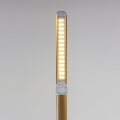 Светильник настольный SONNEN, на подставке, светодиодный, металлический корпус, золотистый фото 9