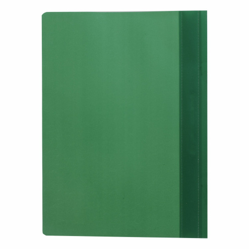 Скоросшиватель пластиковый STAFF, А4, 100/120 мкм, зеленый фото 3