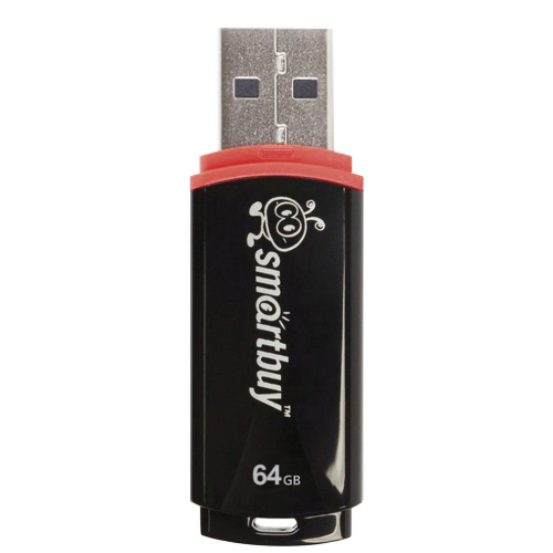 Флеш-диск SMARTBUY Crown, 64 GB, USB 2.0, черный фото 2