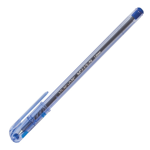 Ручка шариковая масляная PENSAN "My-Pen", корпус тонированный синий, линия письма 0,5 мм, синяя фото 8